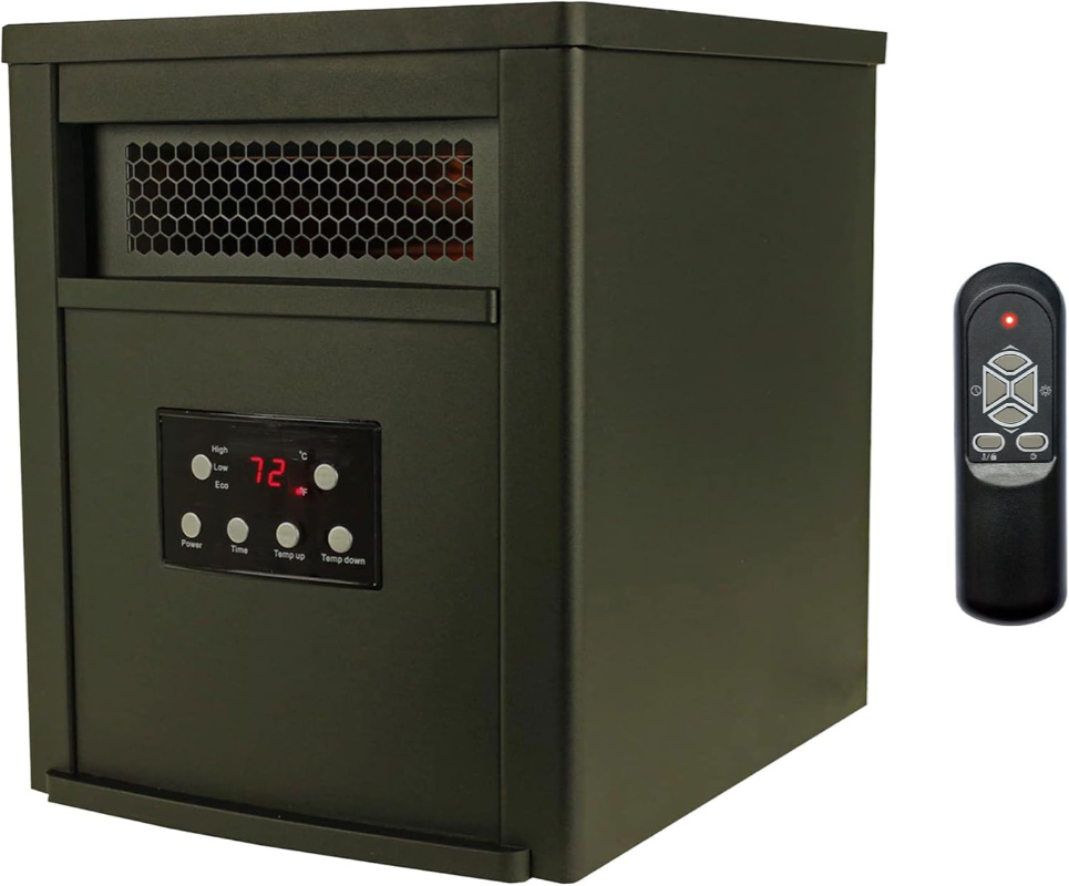 LifeSmart 6 Element Quartz Infrared Heater with Remote